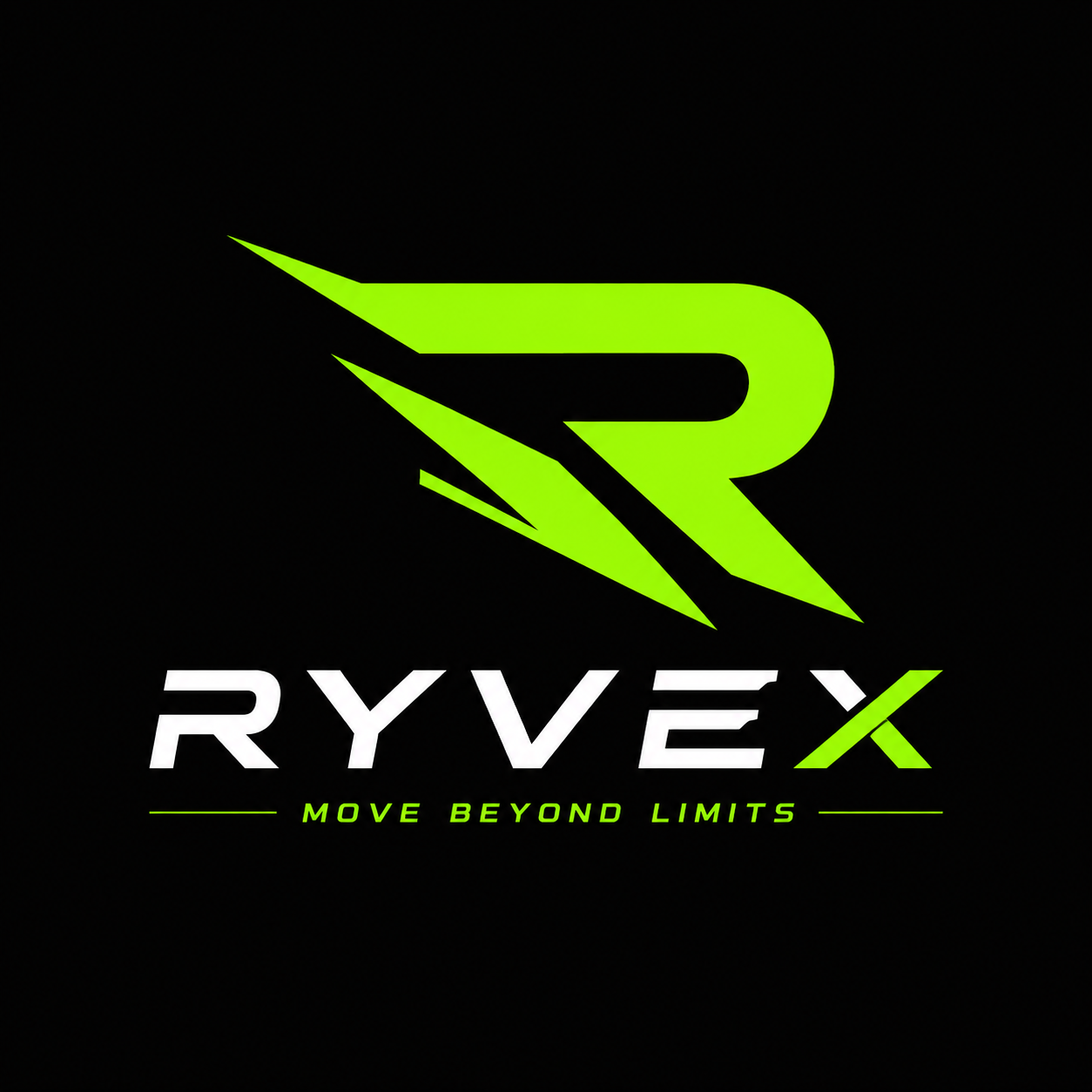 RYVEX electric green brand logo